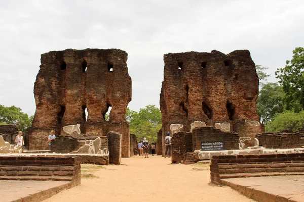 Королівського Палацу Короля Parakramabahu Polonnaruwa Стародавнє Місто Прийняті Шрі Ланці — стокове фото