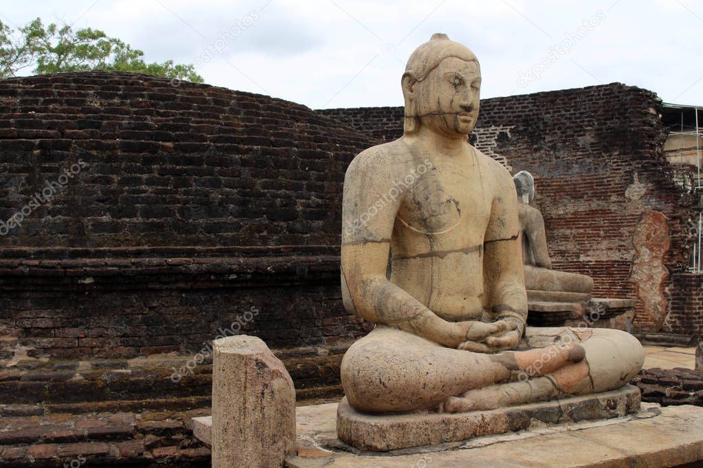 The beauty around Polonnaruwa Vatadage in the Ancient City. Taken in Sri Lanka, August 2018.