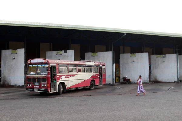 Çeviri Sigiriya Için Sabah Gidiş Dambulla Otobüs Terminali Sri Lanka — Stok fotoğraf