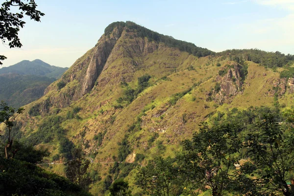 Vista Ella Rock Desde Little Adam Peak Ella Tomado Sri — Foto de Stock