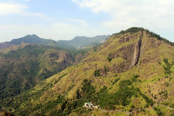 Vista Ella Rock Desde Little Adam Peak Ella Tomado Sri — Foto de Stock