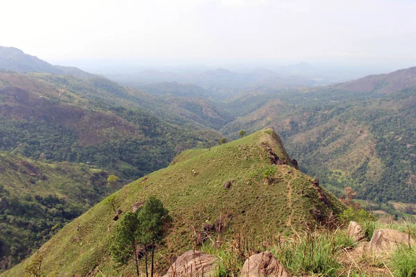 Vista Ella Rock Desde Little Adam Peak Ella Tomado Sri — Foto de Stock