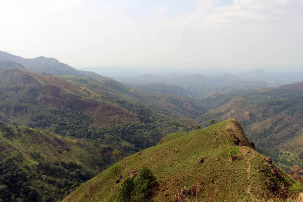 Vista Ella Rock Desde Little Adam Peak Ella Tomado Sri — Foto de Stock