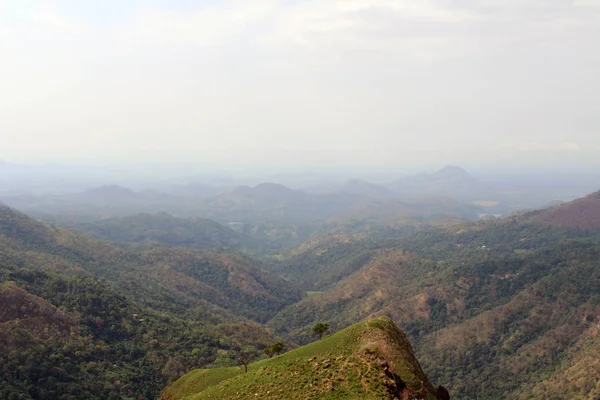 Vista Ella Rock Desde Little Adam Peak Ella Tomado Sri — Foto de Stock