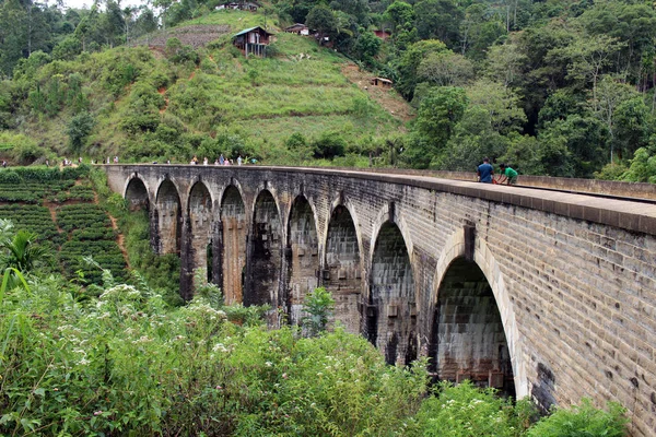 Dziewięciu Arch Bridge Ella Można Dotrzeć Pieszo Kolei Podjęte Sri — Zdjęcie stockowe
