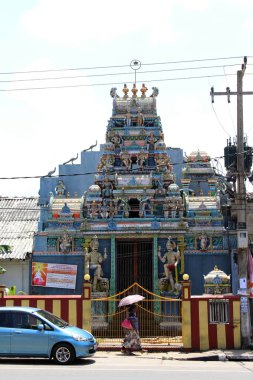 Yapım aşamasında (dış kale), Galle şehrinde bir tapınak. Sri Lanka'da Ağustos 2018 alınan.
