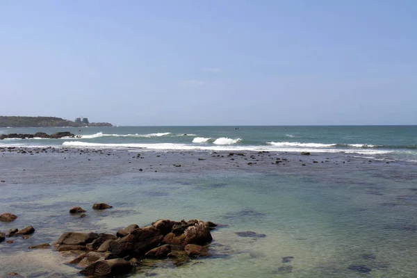从加勒堡看到的加勒海 2018年8月在斯里兰卡采取 — 图库照片