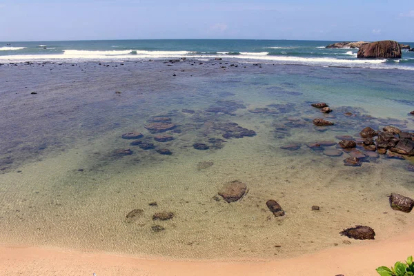 从加勒堡看到的加勒海 2018年8月在斯里兰卡采取 — 图库照片