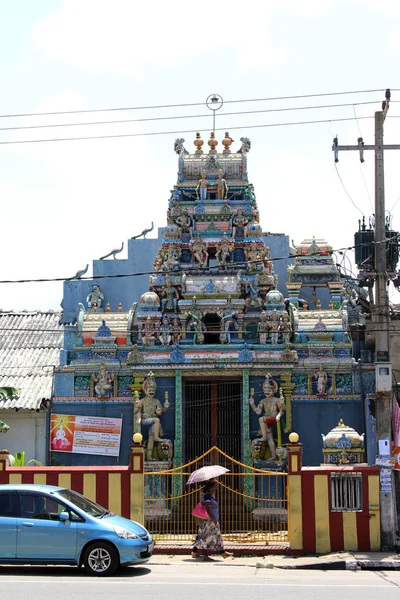 位于加勒城 堡垒外 的一座寺庙 2018年8月在斯里兰卡采取 — 图库照片