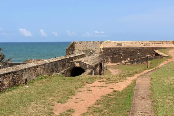 Deniz Kıyısında Galle Fort Etrafındaki Duvar Sri Lanka Ağustos 2018 — Stok fotoğraf