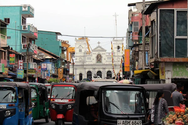 Церковь Святыня Святого Антония Коломбо Ситуация Вокруг Снято Шри Ланке — стоковое фото