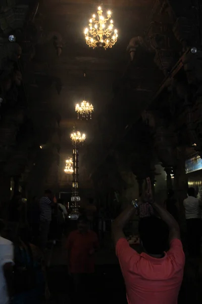 Внутри Индуистского Храма Сиван Ковил Коломбо Снято Шри Ланке Август — стоковое фото