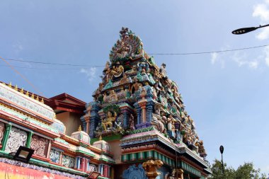 Hindu Tapınağı Koneswaram Kovil Fort Frederick Trincomalee içinde etrafında. Sri Lanka'da Ağustos 2018 alınan.