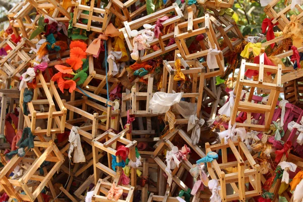 Caja Ofrendas Jaula Koneswaram Kovil Trincomalee Tomado Sri Lanka Agosto — Foto de Stock