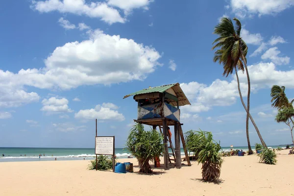 Choza Salvavidas Playa Nilaveli Trincomalee Tomado Sri Lanka Agosto 2018 —  Fotos de Stock