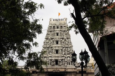 The situation around Hindu temple Sivan Kovil in Colombo. Taken in Sri Lanka, August 2018. clipart