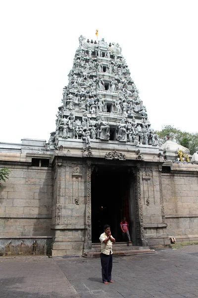 Situación Alrededor Del Templo Hindú Sivan Kovil Colombo Tomado Sri — Foto de Stock