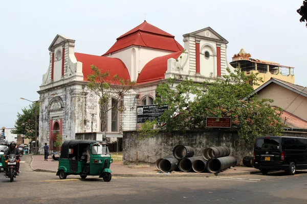 Dutch Reformed Church Wolvendaal Street Colombo Снято Шри Ланке Август — стоковое фото