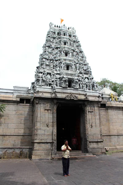 Situation Autour Temple Hindou Sivan Kovil Colombo Prise Sri Lanka — Photo