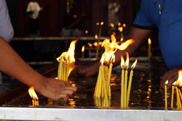 Peregrinos Del Santuario San Antonio Colombo Tomado Sri Lanka Agosto —  Fotos de Stock