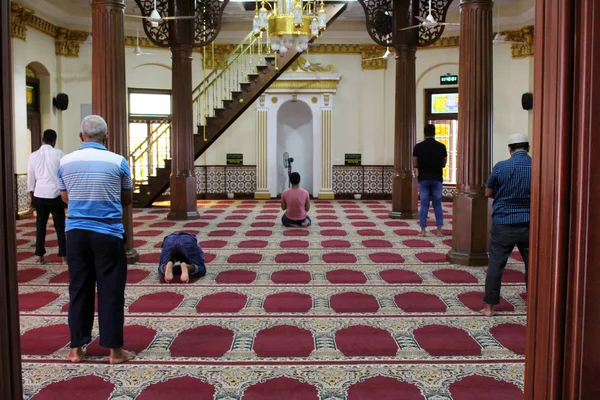 Зал Молитвы Красной Мечети Джами Альфар Коломбо Снято Шри Ланке — стоковое фото