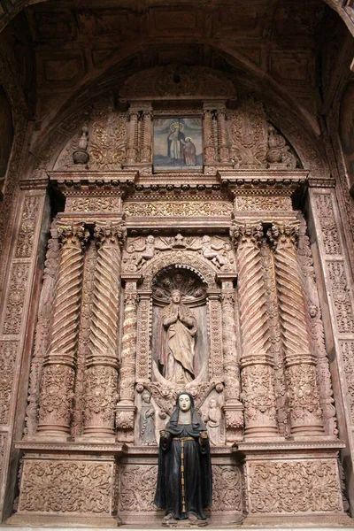 Kyrkan Francis Assisi Gamla Goa Goa Velha Tagit Indien Augusti — Stockfoto