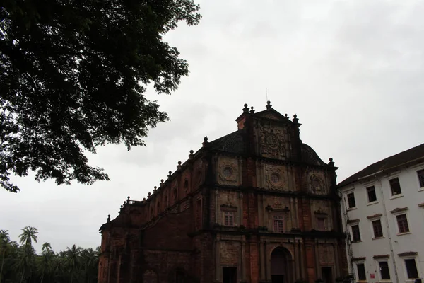Den Bom Jesus Basilika Gamla Goa Goa Velha Bostäder Kroppen — Stockfoto