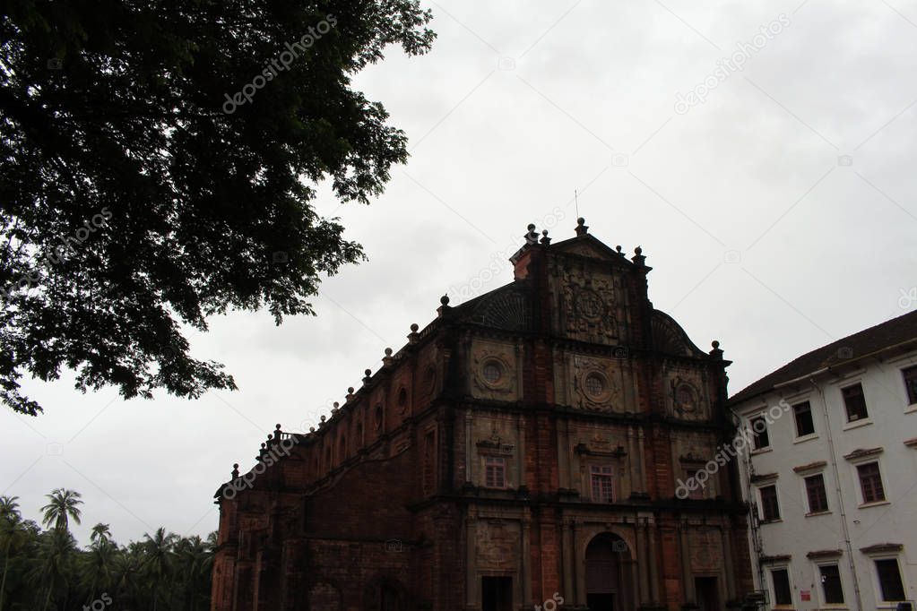 The Basilica of Bom Jesus of Old Goa (Goa Velha), housing the body of Francis Xavier. Taken in India, August 2018