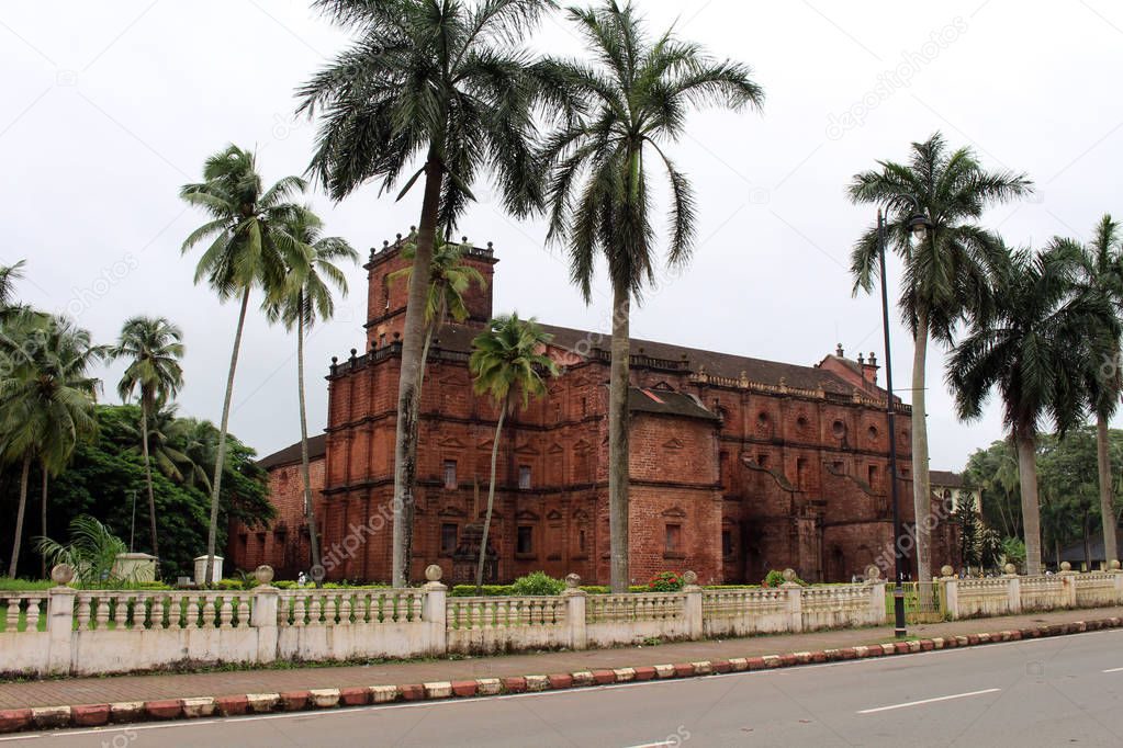 The Basilica of Bom Jesus of Old Goa (Goa Velha), housing the body of Francis Xavier. Taken in India, August 2018