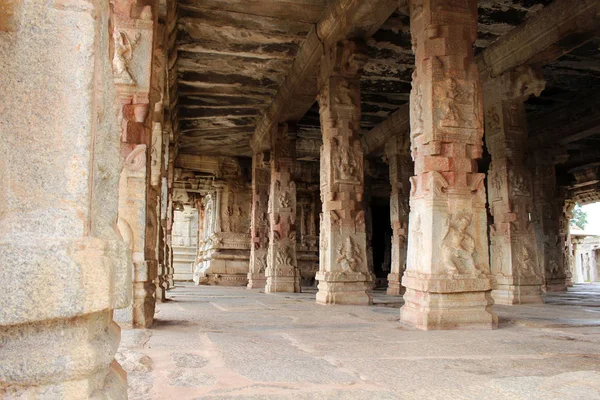 Las Esculturas Alrededor Probablemente Del Templo Sri Krishna Hampi Tomado —  Fotos de Stock