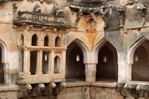 Prachtige Architectuur Van Queen Bad Hampi Genomen India Augustus 2018 — Stockfoto