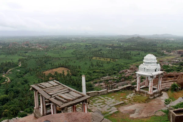 Templo Matanga Hill Con Vistas Las Ruinas Hampi Tomado India — Foto de Stock