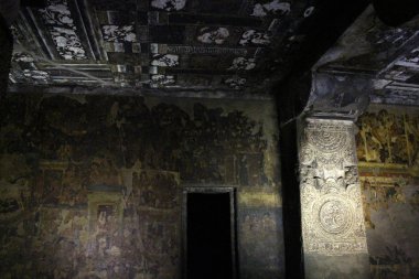 Ajanta Maharashtra içinde inanılmaz güzelliği. Hindistan, Ağustos 2018 alınan.