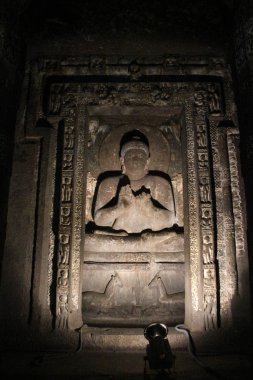 Ajanta Maharashtra içinde inanılmaz güzelliği. Hindistan, Ağustos 2018 alınan.