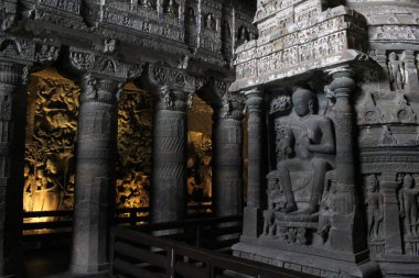Ajanta Maharashtra içinde inanılmaz güzelliği. Hindistan, Ağustos 2018 alınan.