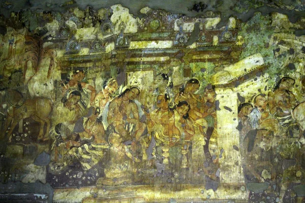 Die Unglaubliche Schönheit Des Ajanta Maharashtra Aufgenommen Indien August 2018 — Stockfoto