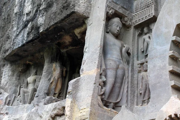 Het Wonder Van Ajanta Grotten Rock Cut Boeddhistische Monumenten Genomen — Stockfoto