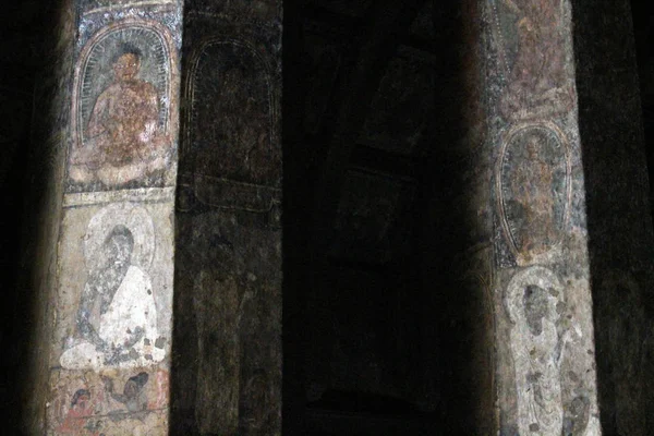 Die Unglaubliche Schönheit Des Ajanta Maharashtra Aufgenommen Indien August 2018 — Stockfoto