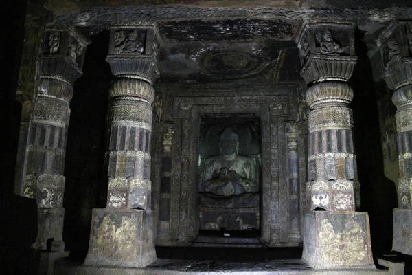 Die Unglaubliche Schönheit Des Ajanta Maharashtra Aufgenommen Indien August 2018 — Stockfoto