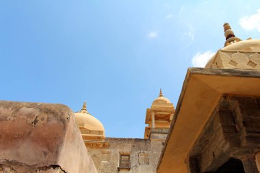 Amer (ya da Amber) ayrıntılarını Jaipur kalede. Hill altı Rajasthan Forts biri. Hindistan, Ağustos 2018 alınan.