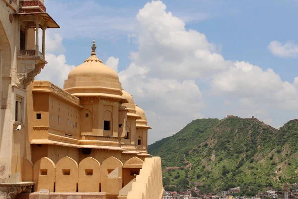 Amer Ámbar Fuerte Jaipur Como Desde Entrada Uno Los Seis — Foto de Stock