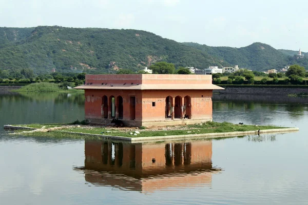 Jal Mahal Que Significa Palácio Água Bem Meio Lago Man — Fotografia de Stock