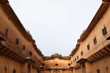 Nahargarh Fort Hill Jaipur şehrinde giriş. Hindistan, Ağustos 2018 alınan.