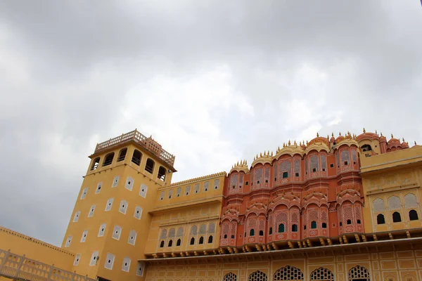 Λεπτομερή Στολίδια Μέσα Hawa Mahal Στην Τζαϊπούρ Λαμβάνονται Την Ινδία — Φωτογραφία Αρχείου