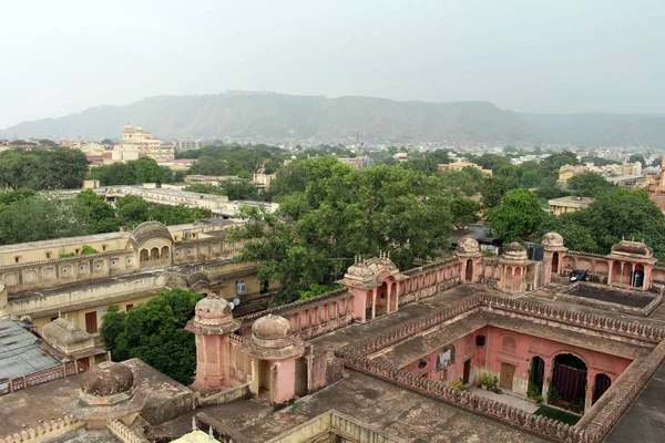 Vista Desde Azotea Hawa Mahal Jaipur Tomado India Agosto 2018 — Foto de Stock