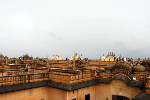 Nahargarh Fort Hill Jaipur Şehrinde Çatı Teras Hindistan Ağustos 2018 — Stok fotoğraf