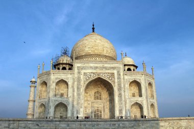 Tac Mahal'i Agra mimarisini ayrıntıları. Hindistan, Ağustos 2018 alınan.