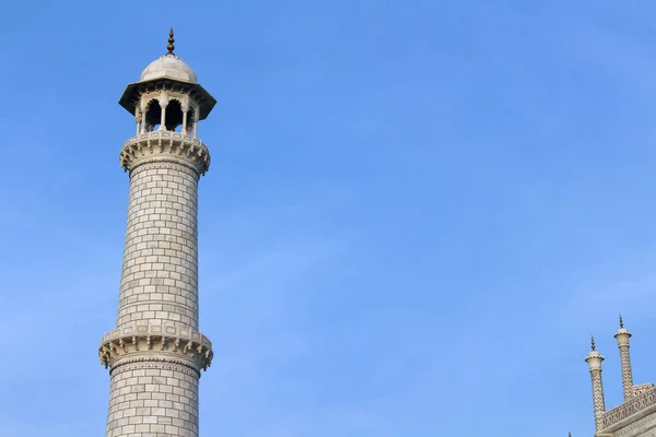 Минаретная Башня Тадж Махала Агре Сделано Индии Август 2018 — стоковое фото