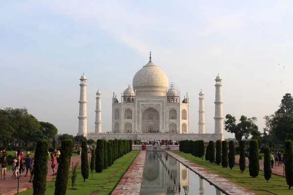 Die Details Der Architektur Des Taj Mahal Agra Aufgenommen Indien — Stockfoto