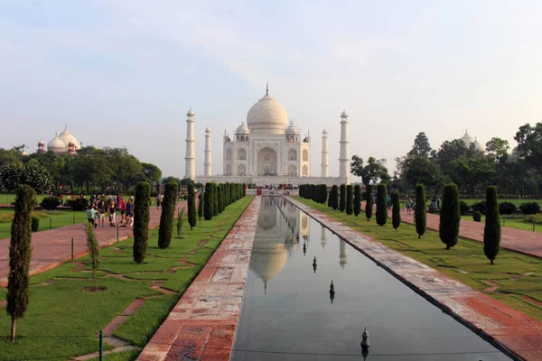 Die Details Der Architektur Des Taj Mahal Agra Aufgenommen Indien — Stockfoto